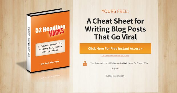 lead magner example - cheatsheet