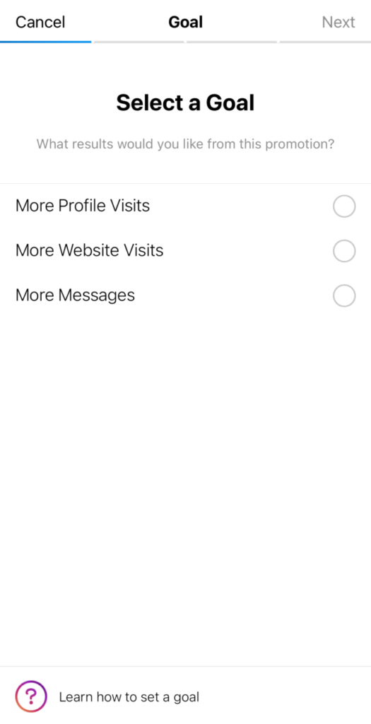 Boost instagram post