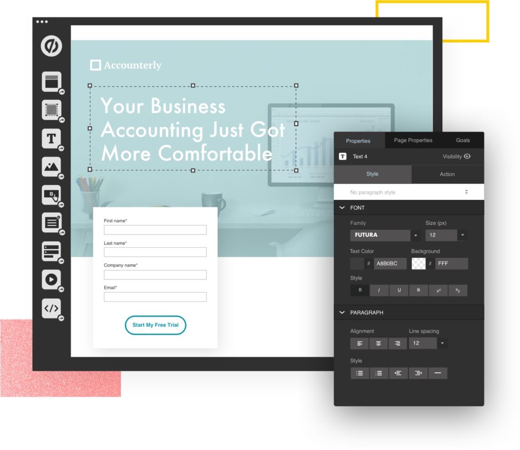 saas apps landing pages unbounce