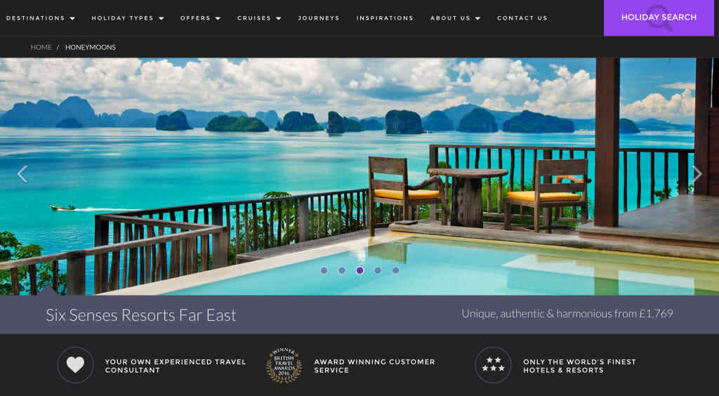customized landing page example