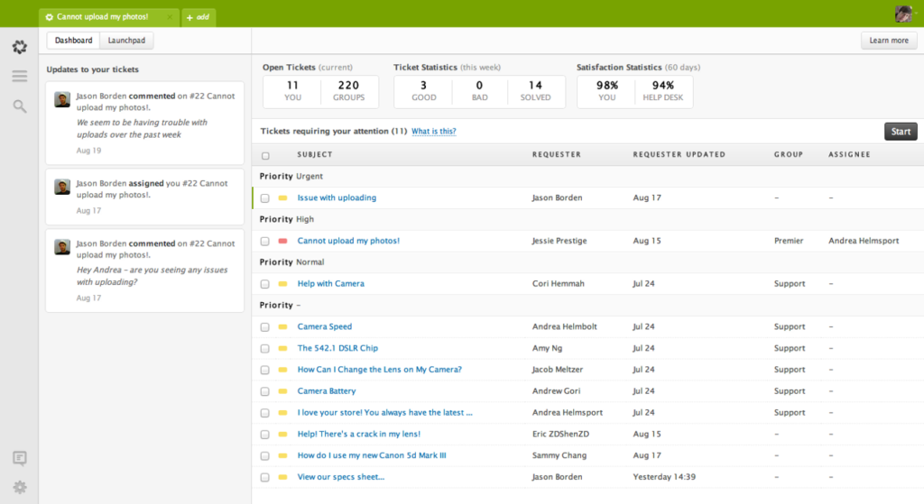saas apps customer support zendesk