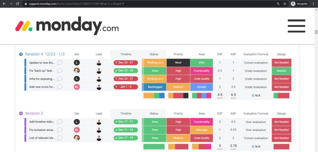 saas apps project management monday