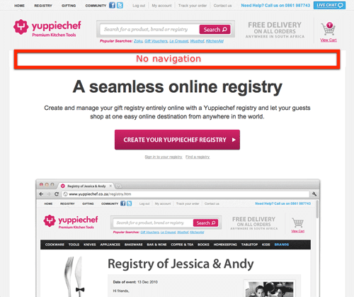 landing page example