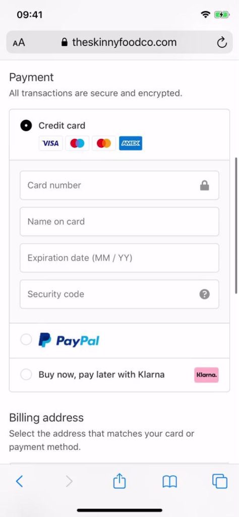 payment options